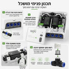 מערכת השקיה עם שתי משאבות עצמאיות
